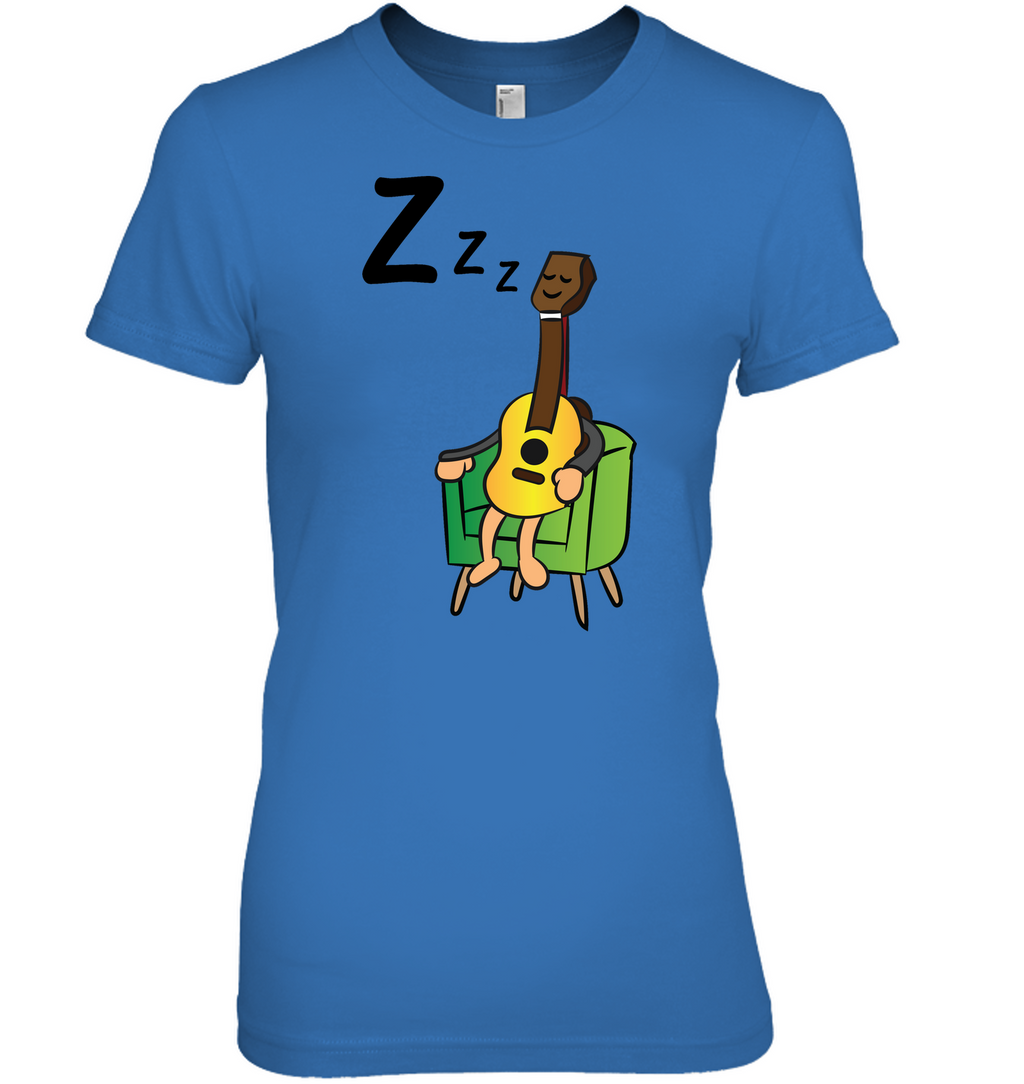 Sleeping Guitar - Hanes Women's Nano-T® T-Shirt