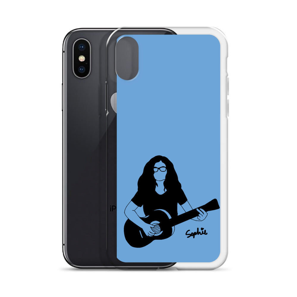 Playin My Guitar iPhone Case (Blue)