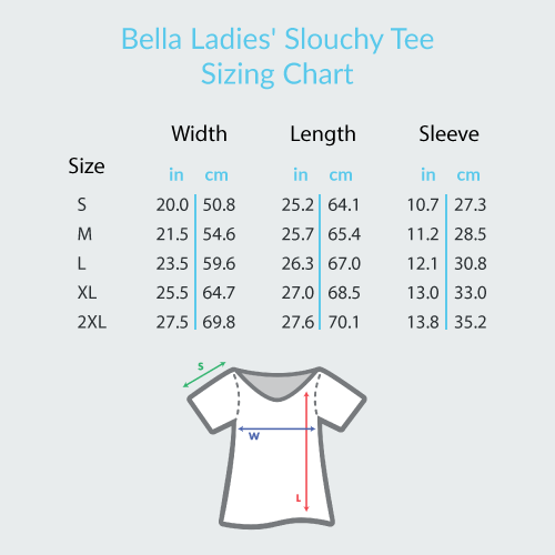 Happy Treble Face (Pocket Size) - Bella + Canvas Women's Slouchy Tee