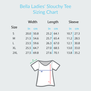 Silly Note Face (Pocket Size) - Bella + Canvas Women's Slouchy Tee