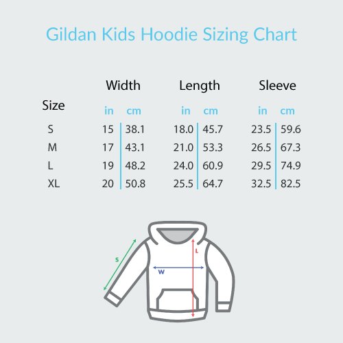 Musical heart with floating notes (Pocket Size) - Gildan Youth Heavyweight Pullover Hoodie