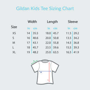 Music Hearts and Notes (Pocket Size) - Gildan Youth Short Sleeve T-Shirt