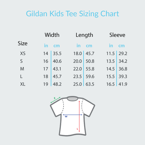 Music and Tulips - Gildan Youth Short Sleeve T-Shirt