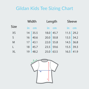 Boy with Guitar - Gildan Youth Short Sleeve T-Shirt