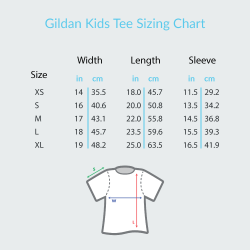 Piano Keys Circle - Gildan Youth Short Sleeve T-Shirt