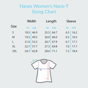 Happy Guitar - Hanes Women's Nano-T® T-Shirt