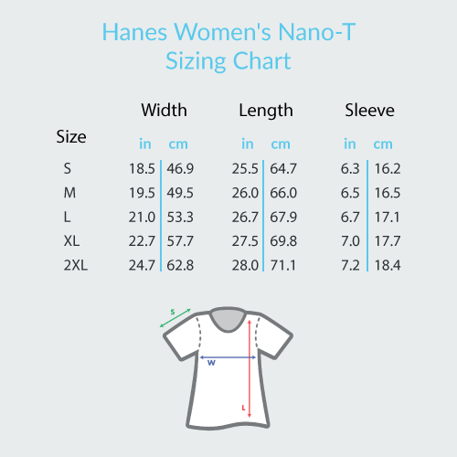 Guitar Notes Heartbeat - Hanes Women's Nano-T® T-shirt