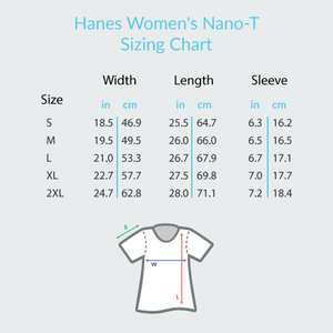 Night Seas Note - Hanes Women's Nano-T® T-Shirt