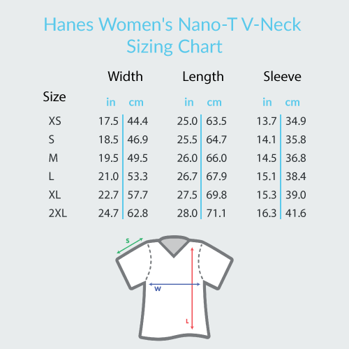 Green Note - Hanes Women's Nano-T® V-Neck T-Shirt