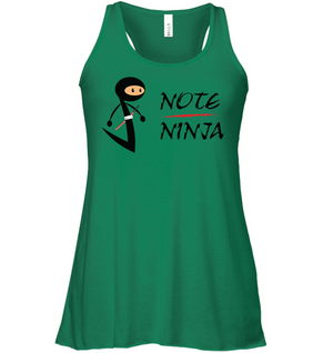 Musical Note Ninja - Bella + Canvas Women's Flowy Racerback Tank