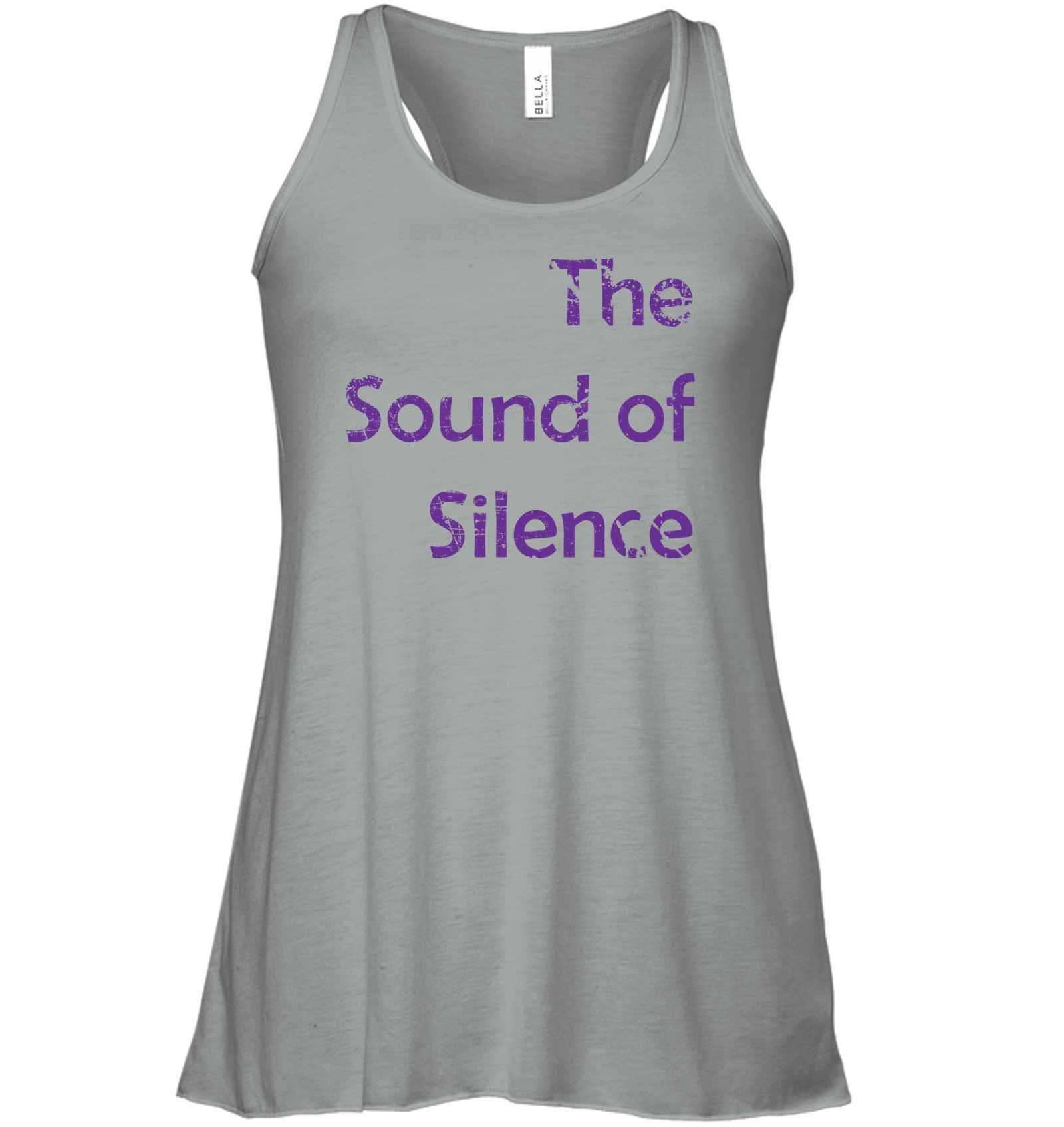 The Sound of Silence - Bella + Canvas Women's Flowy Racerback Tank