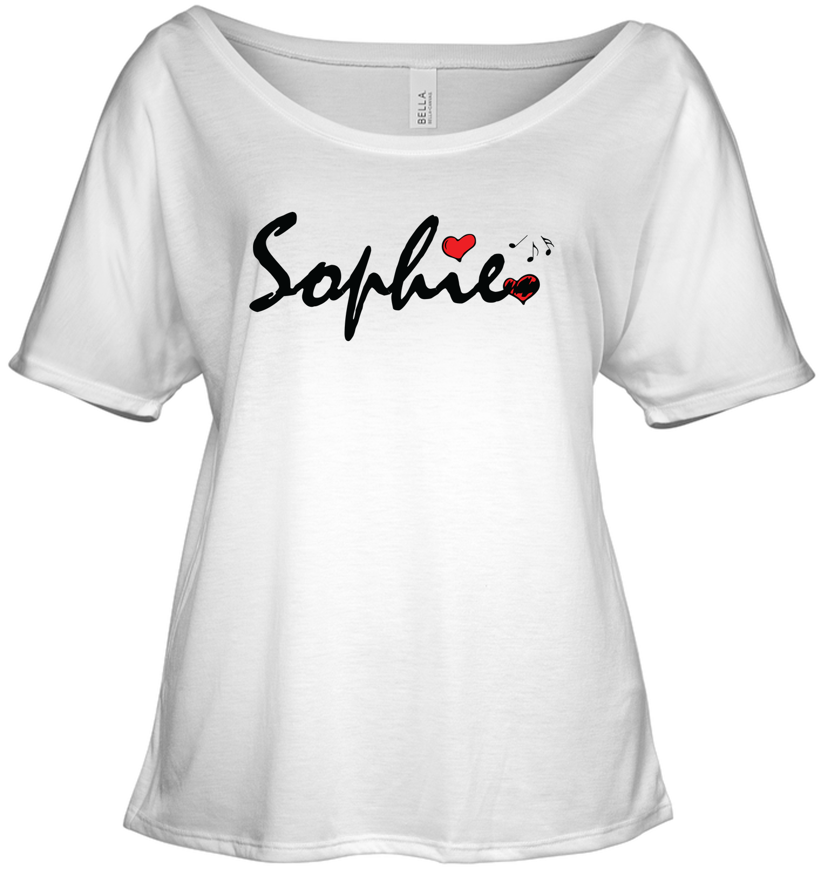 Sophie Loves Music - Bella + Canvas Women's Slouchy Tee