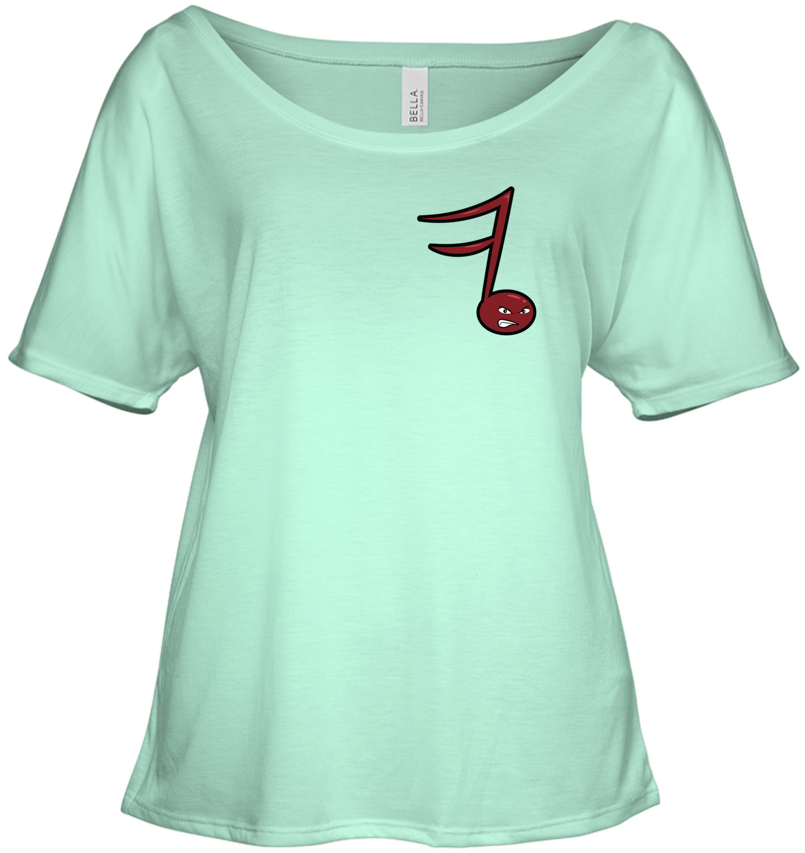 Angry Note (Pocket Size) - Bella + Canvas Women's Slouchy Tee