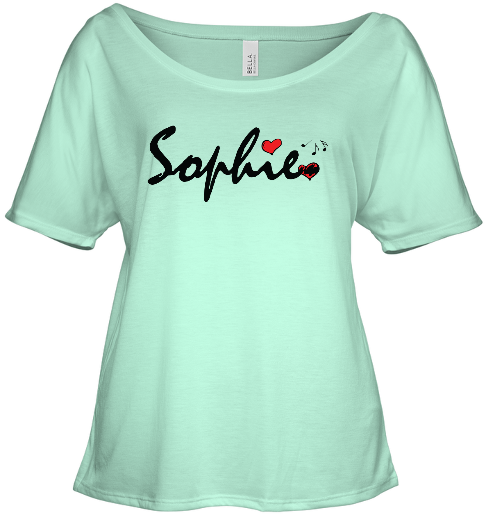 Sophie Loves Music - Bella + Canvas Women's Slouchy Tee