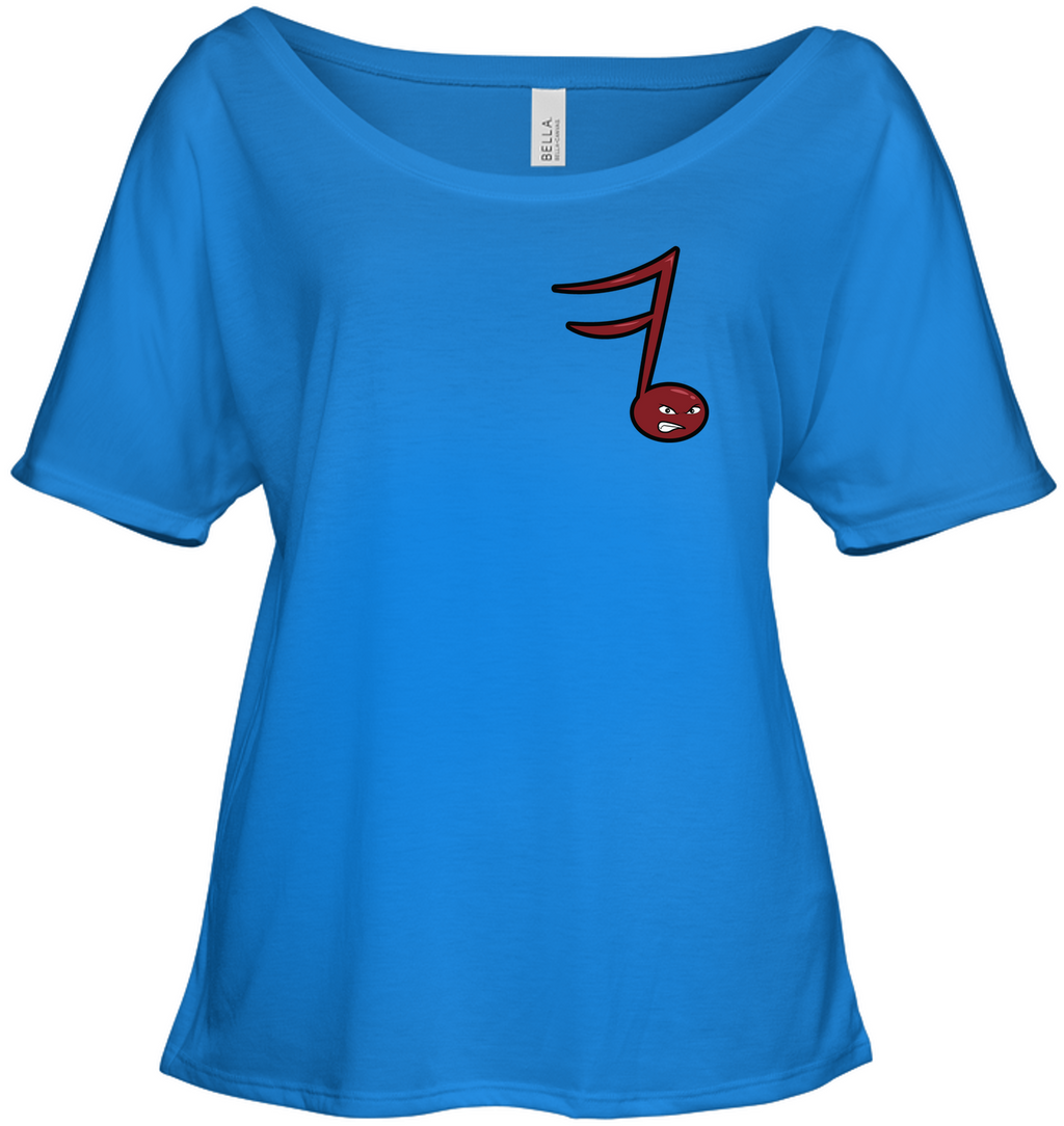 Angry Note (Pocket Size) - Bella + Canvas Women's Slouchy Tee
