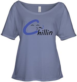 Chillin enjoying music - Bella + Canvas Women's Slouchy Tee
