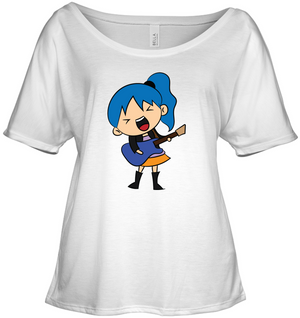 Girl Singin with Guitar - Bella + Canvas Women's Slouchy Tee