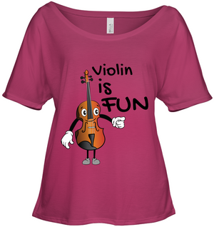 Violin is Fun - Bella + Canvas Women's Slouchy Tee