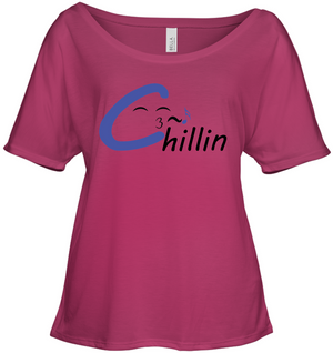 Chillin enjoying music - Bella + Canvas Women's Slouchy Tee