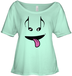 Silly Note Face - Bella + Canvas Women's Slouchy Tee