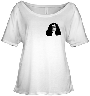 Puffy Hair Don't Care, Sophie (Pocket Size) - Bella + Canvas Women's Slouchy Tee
