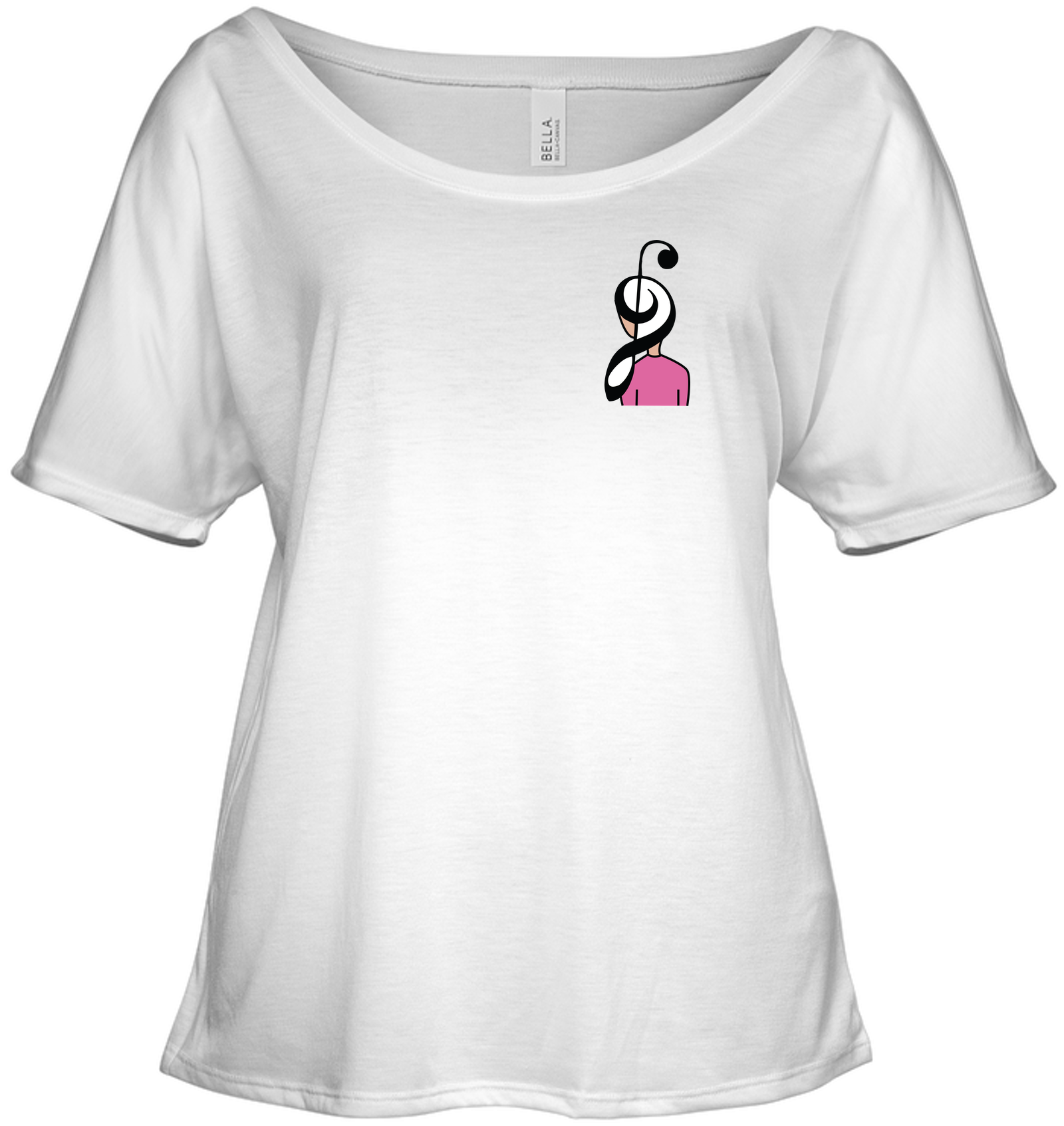 Musical Hairstyle (Pocket Size) - Bella + Canvas Women's Slouchy Tee