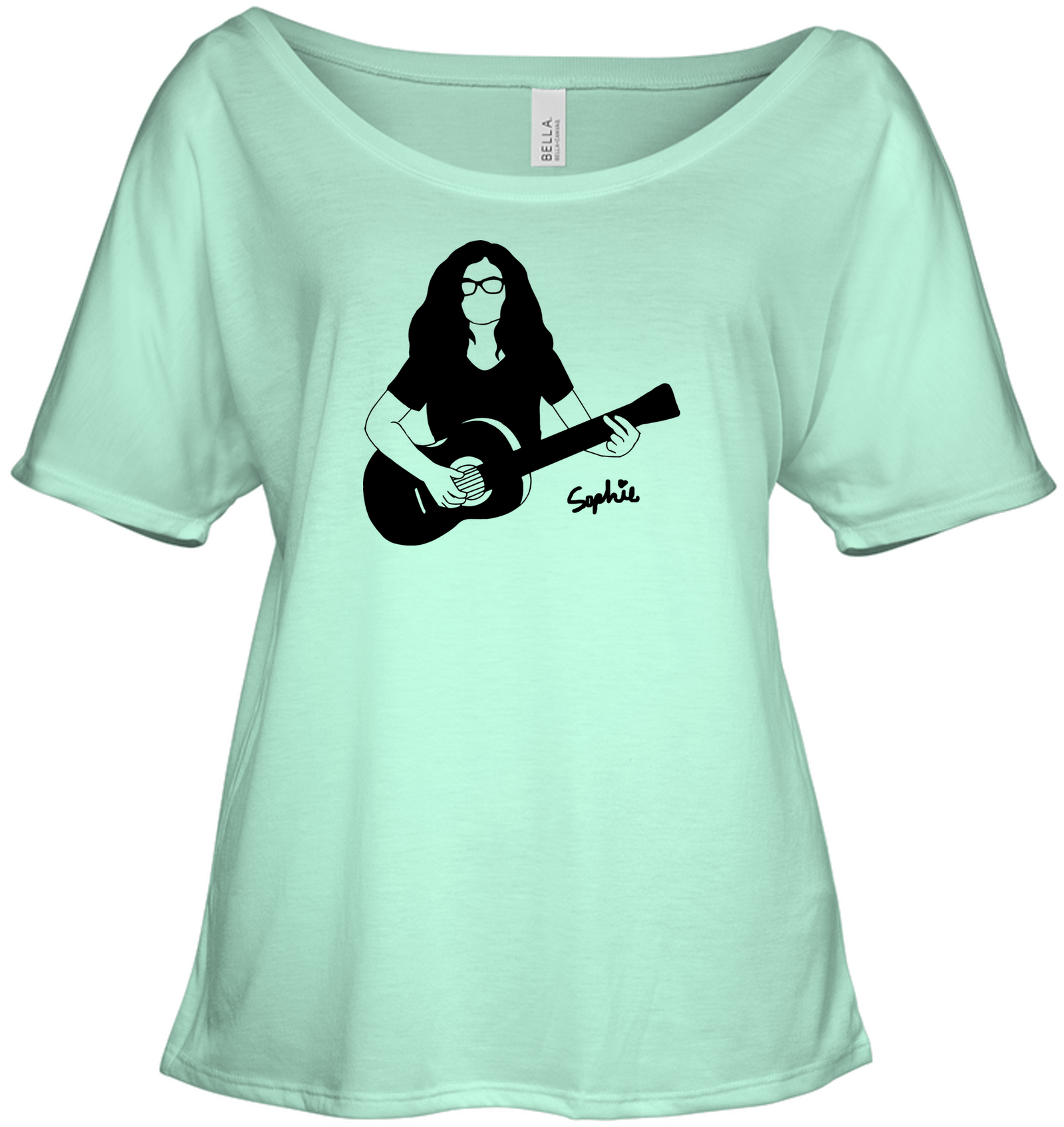 Playin My Guitar, Sophie - Bella + Canvas Women's Slouchy Tee
