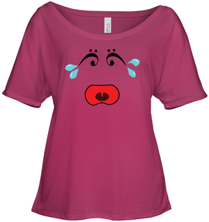 I Miss Music Teary Face - Bella + Canvas Women's Slouchy Tee
