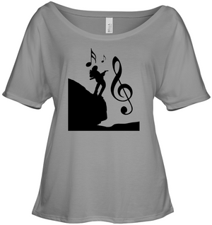 Playin Guitar on the Hill - Bella + Canvas Women's Slouchy Tee