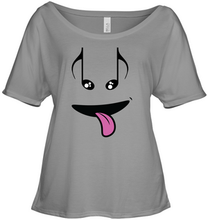 Silly Note Face - Bella + Canvas Women's Slouchy Tee