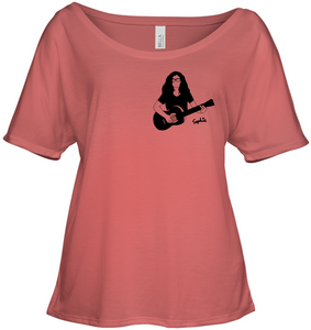 Playin My Guitar, Sophie (Pocket Size) - Bella + Canvas Women's Slouchy Tee