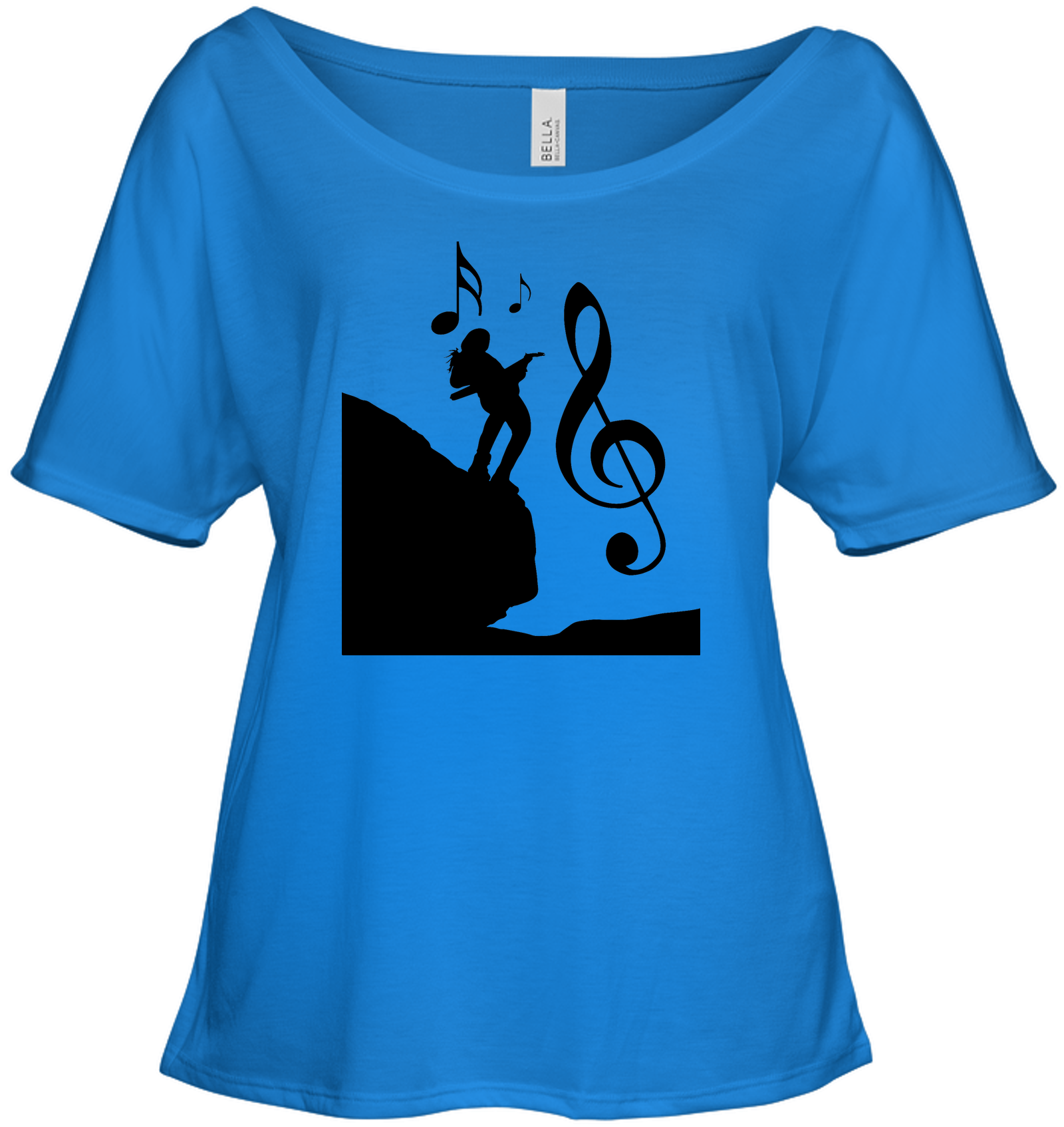 Playin Guitar on the Hill - Bella + Canvas Women's Slouchy Tee