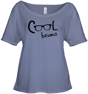 Cool Beans - Black - Bella + Canvas Women's Slouchy Tee
