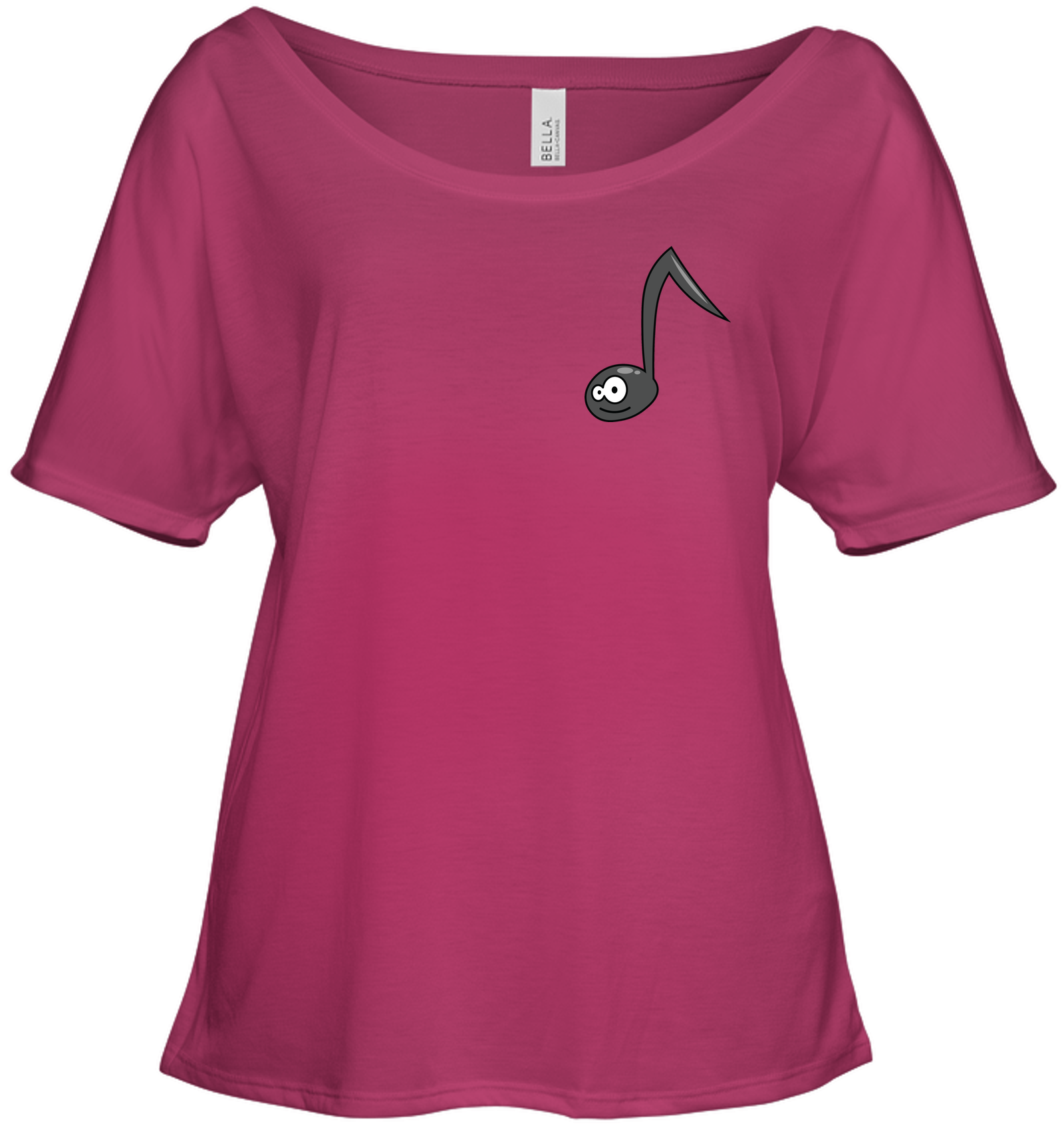 Curious Note (Pocket Size) - Bella + Canvas Women's Slouchy Tee
