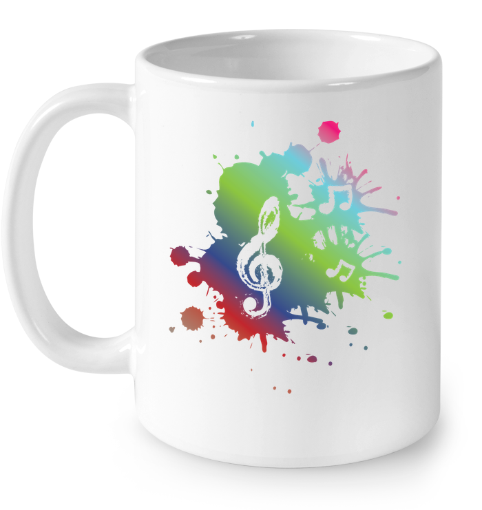 A Colorful Splash of Music - Ceramic Mug