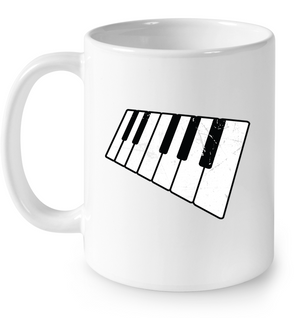 Floating Piano Keyboard - Ceramic Mug