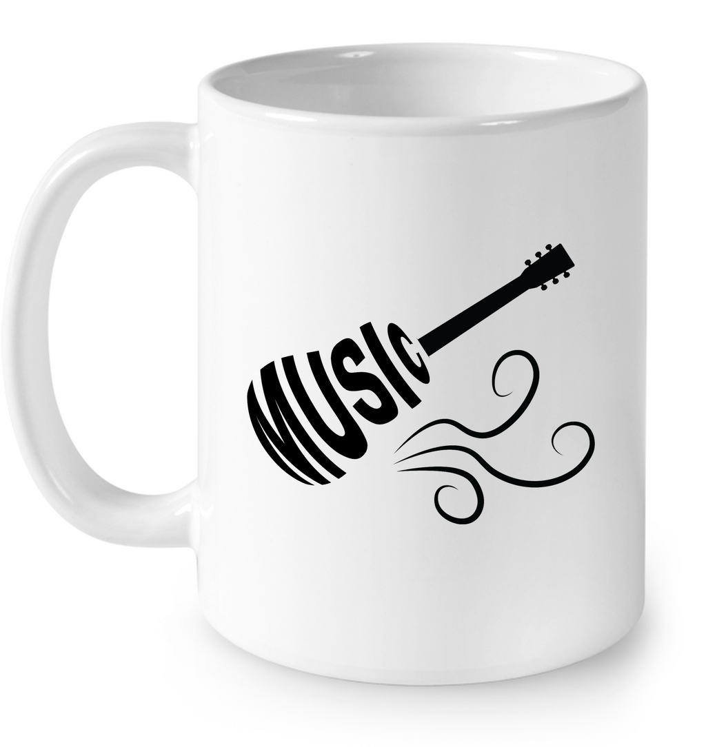 Guitar Breeze Black - Ceramic Mug