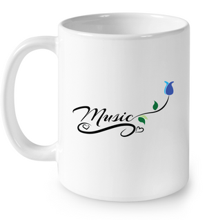Music and Tulips - Ceramic Mug