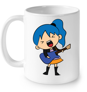 Girl Singin with Guitar - Ceramic Mug
