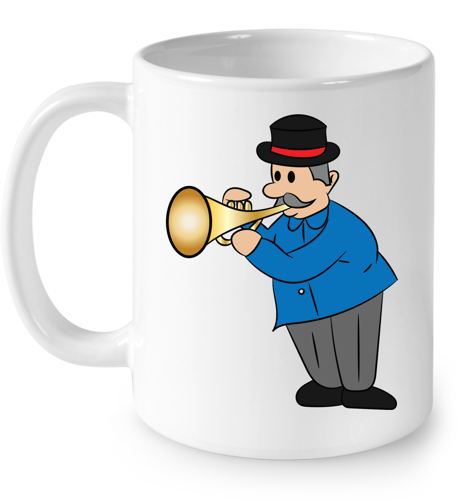 Man with Trumpet - Ceramic Mug