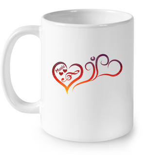 Hearts Music Fun - Ceramic Mug
