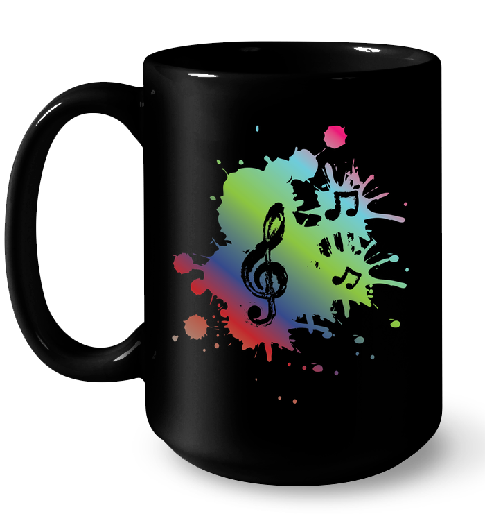 A Colorful Splash of Music - Ceramic Mug