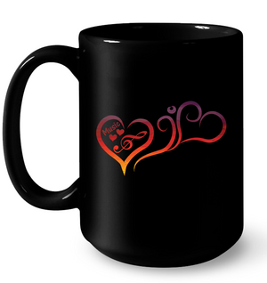 Hearts Music Fun - Ceramic Mug