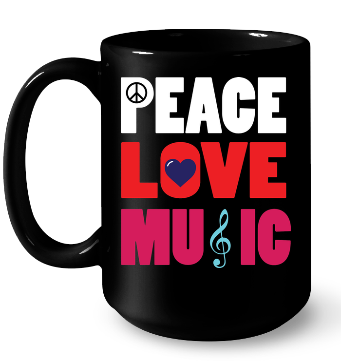 Peace Love Music - Ceramic Mug