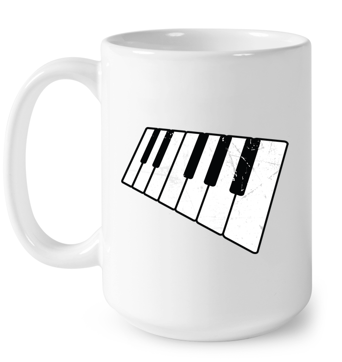 Floating Piano Keyboard - Ceramic Mug