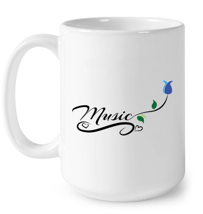 Music and Tulips - Ceramic Mug