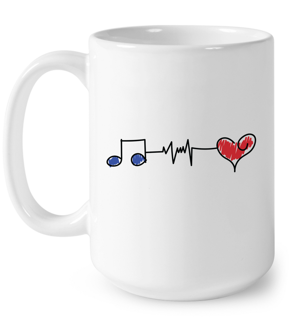Musical Connections Blue - Ceramic Mug