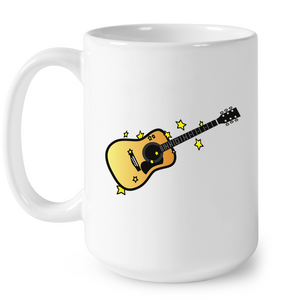 Acoustic Guitar in the Stars - Ceramic Mug
