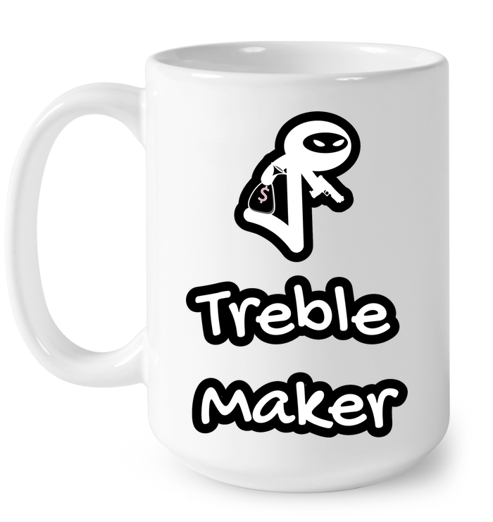 Treble Maker Robber White - Ceramic Mug