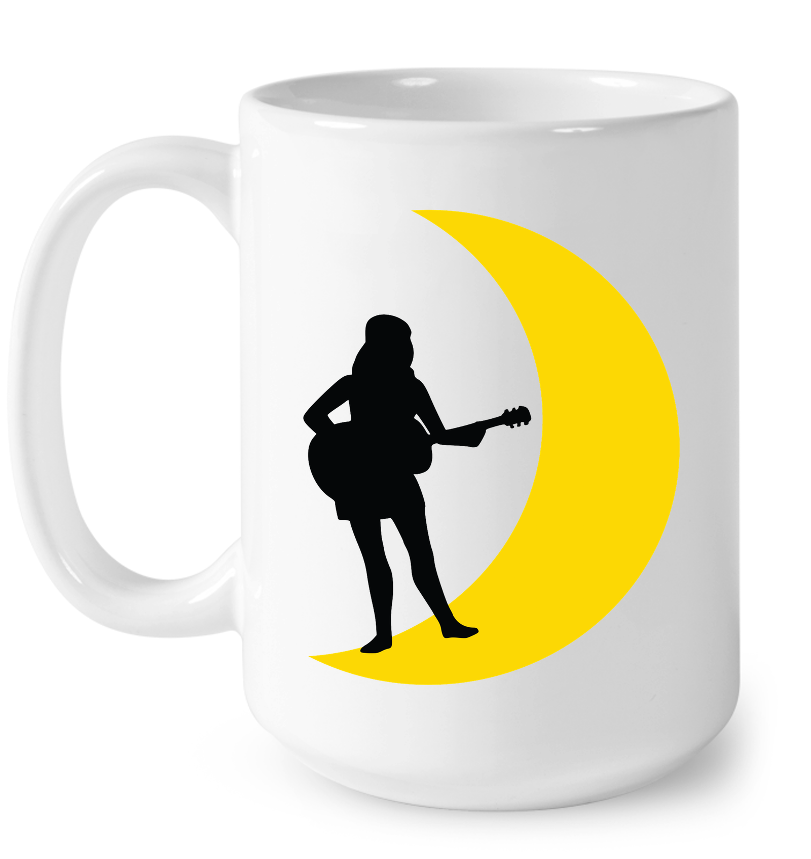 Moonlight Guitar Player - Ceramic Mug